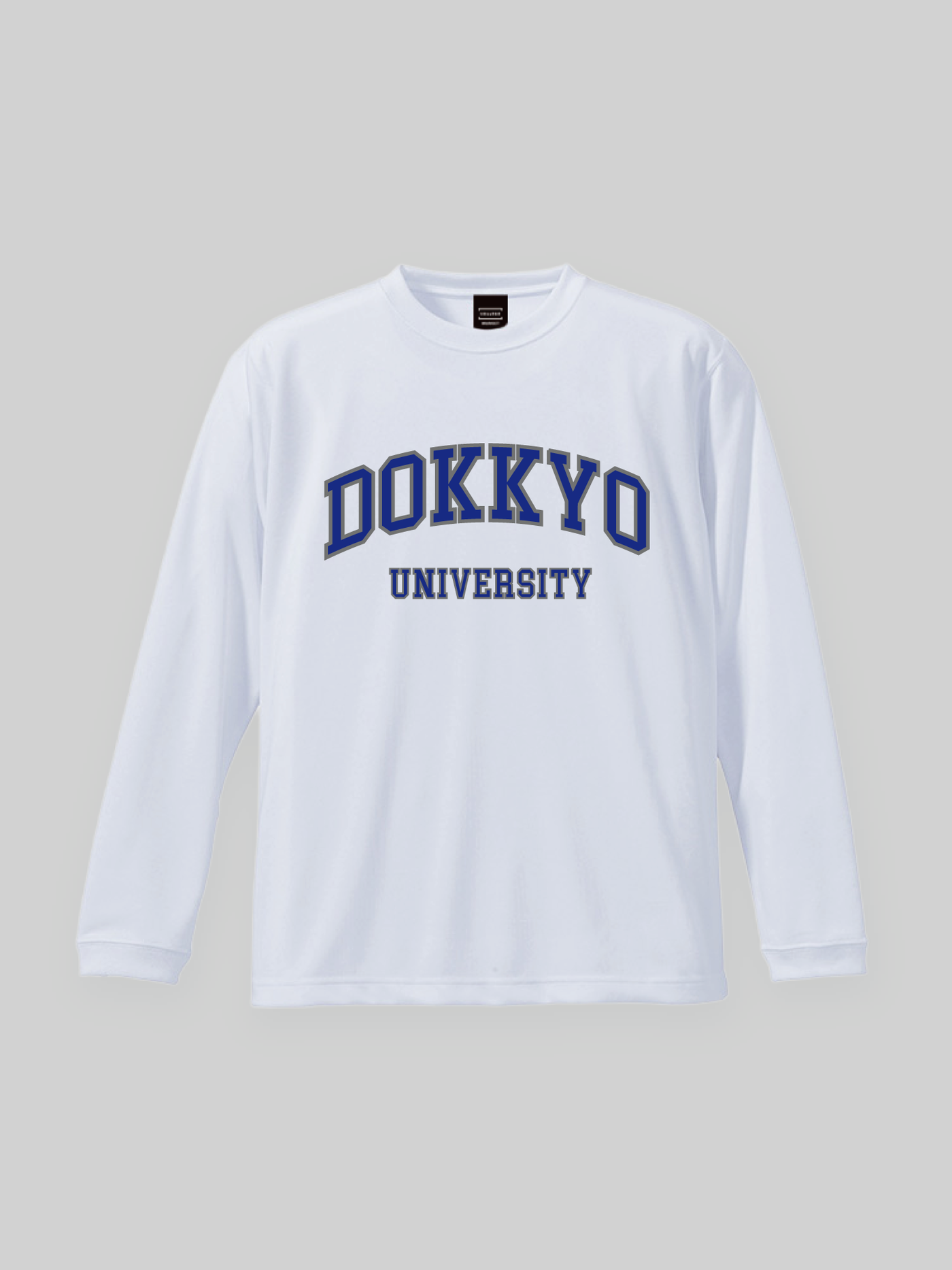 DOKKYO Dry Long Sleeve TEE DOKKYO College Logo White