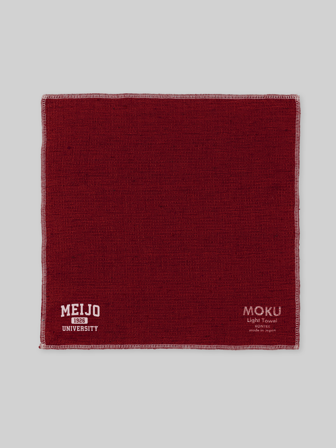 MEIJO MOKU ハンカチ カレッジロゴ レッド