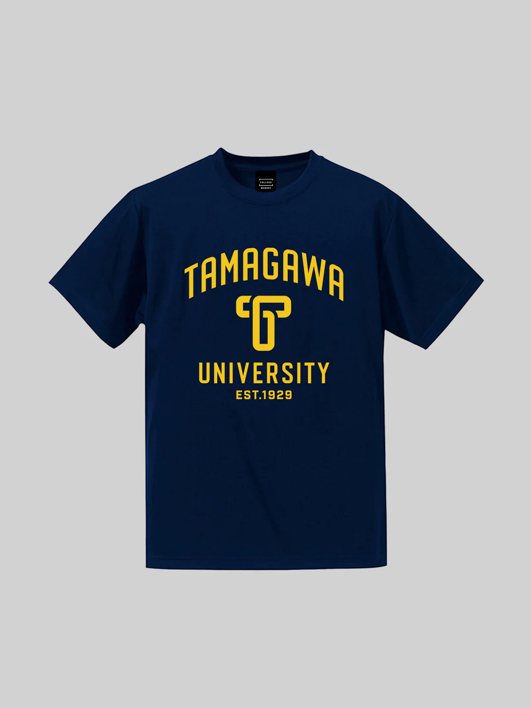 TAMAGAWAスポーツ ショートスリーブドライTEE T UNIVロゴ ネイビー