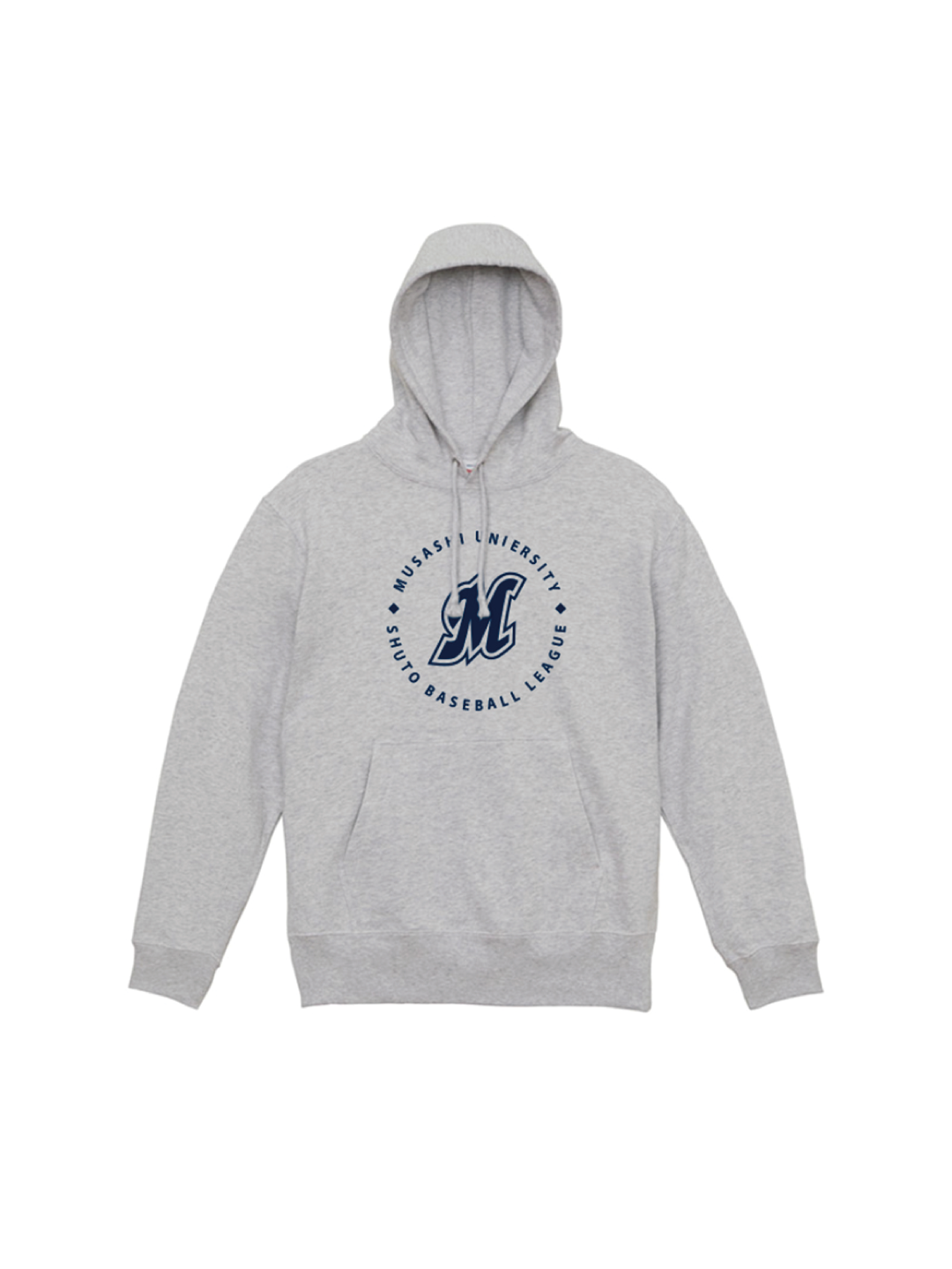 SHUTO 武蔵大学スウェットプルオーバーパーカー グレー