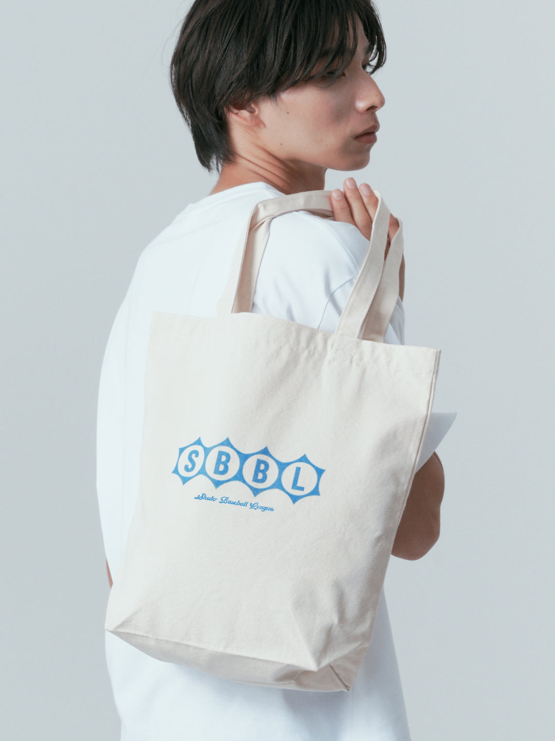 SHUTO トートバッグ SBBLロゴ ナチュラル