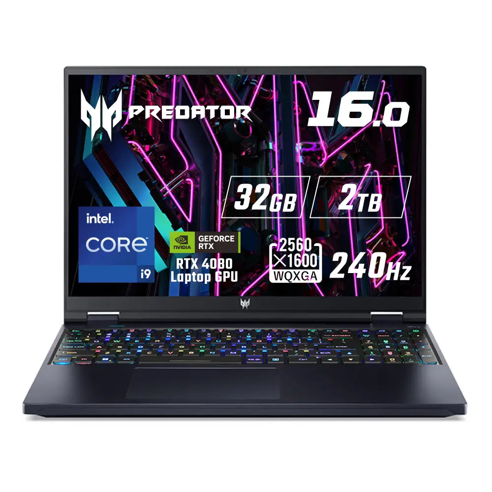 Predator Helios16 ゲーミング ノート PC Core i9 RTX 4080 WQXGA 240Hz 3ms PH16-71-N93Z48