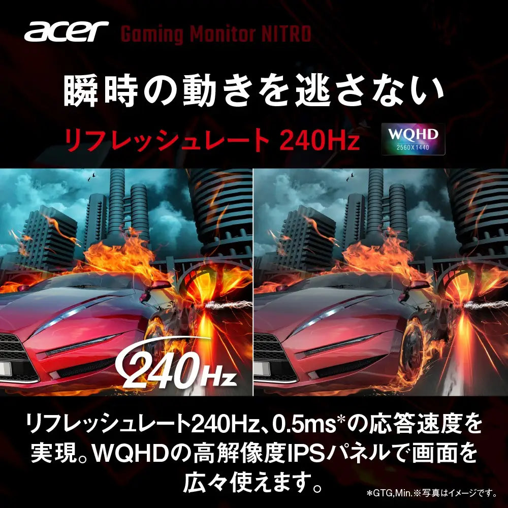 Acer Nitro ゲーミングモニター 27インチ XV275UXymiiprx