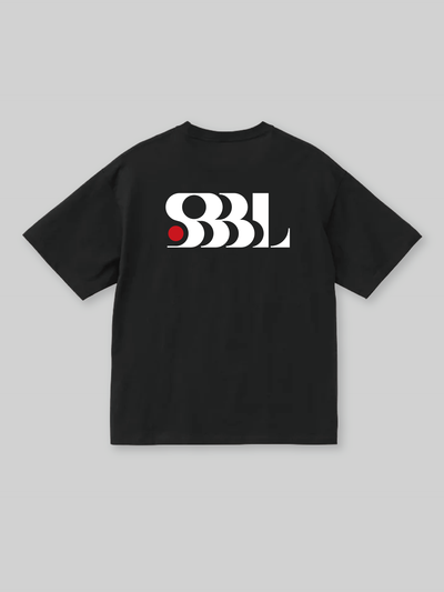 SHUTO ボックスシルエットTシャツ SHUTOロゴ  ブラック