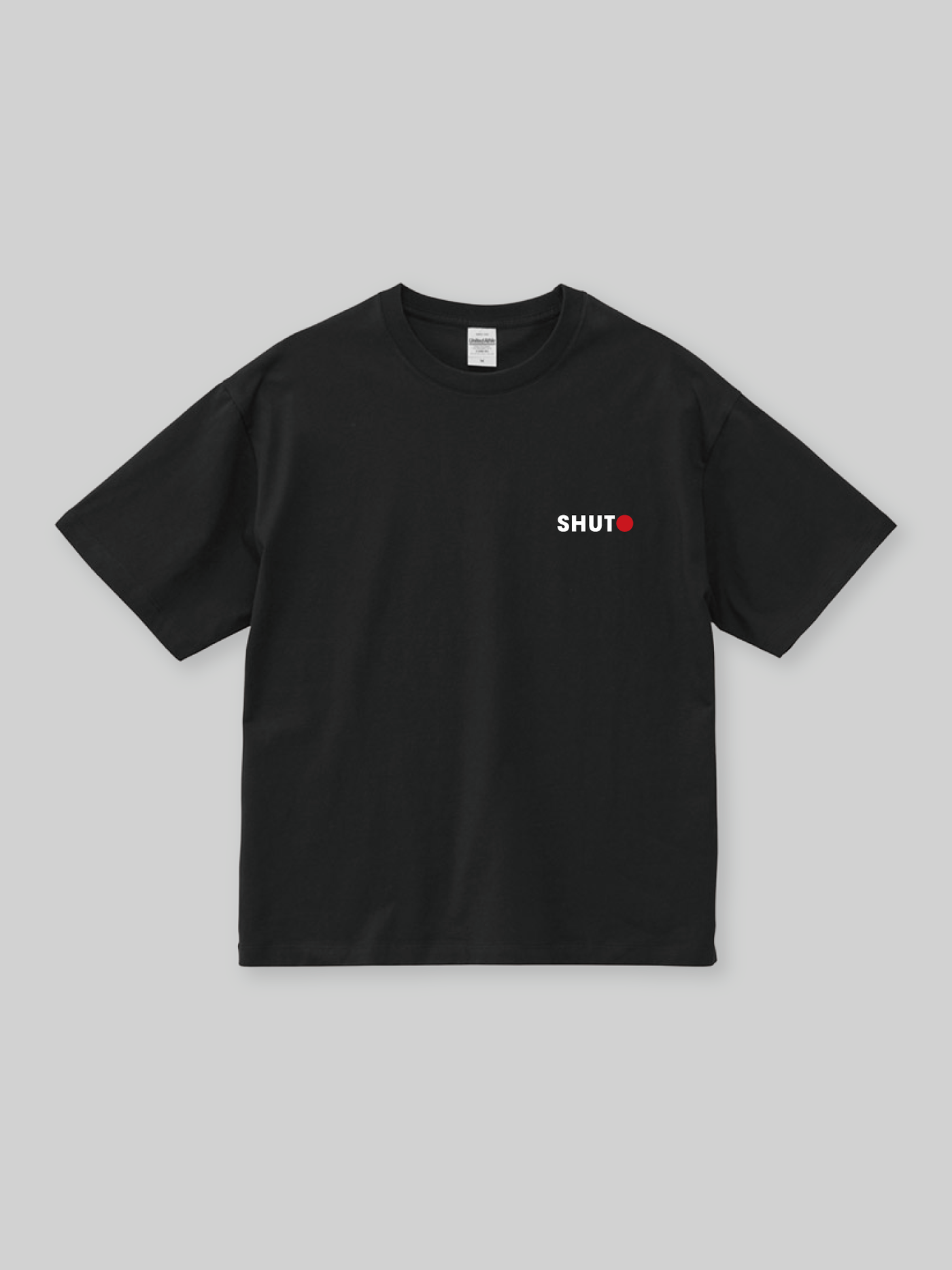 SHUTO ボックスシルエットTシャツ SHUTOロゴ  ブラック