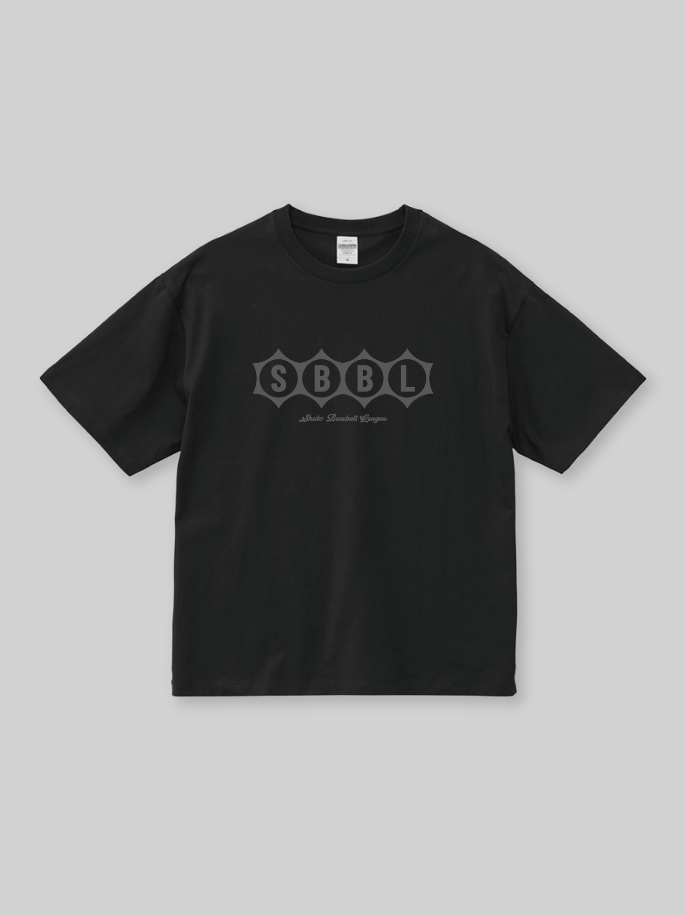 SHUTO ボックスシルエットTシャツ SBBLロゴ ブラック