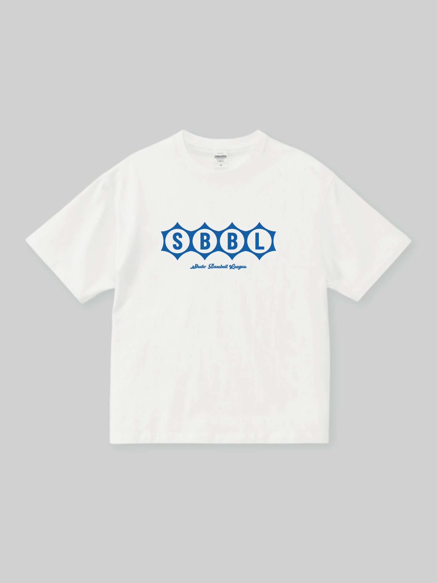 SHUTO ボックスシルエットTシャツ SBBLロゴ ホワイト