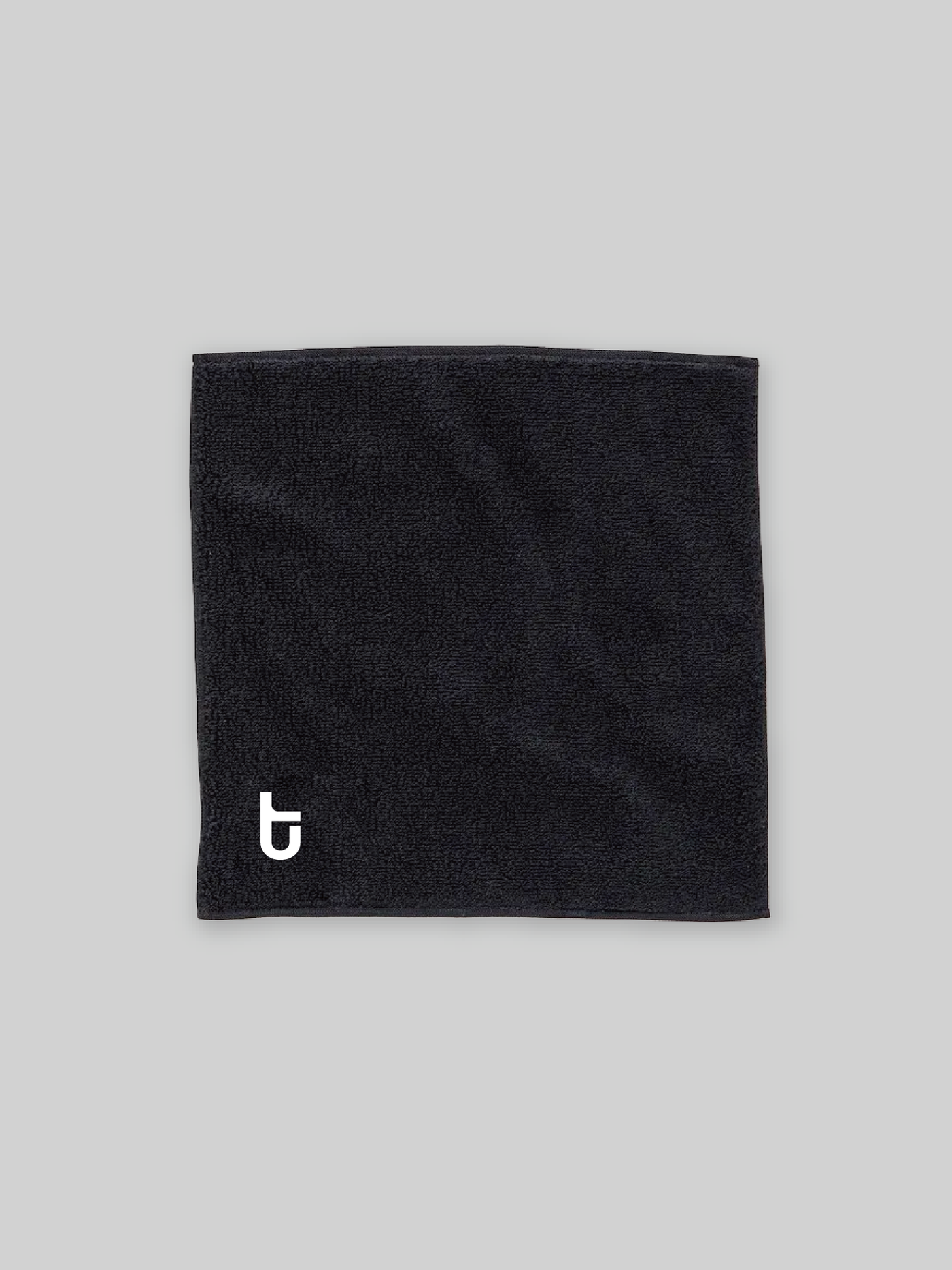 TEIKYO THING FABRICS タオルハンカチ tuロゴ ブラック
