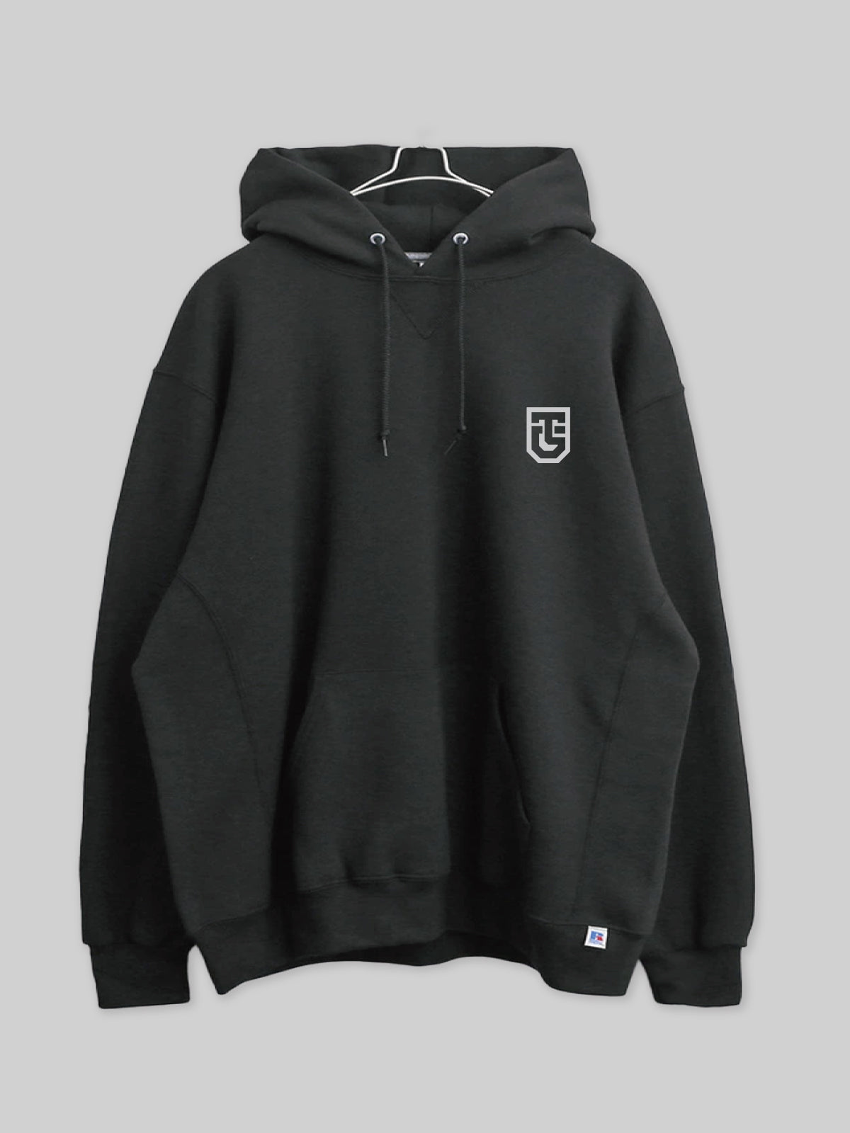 DOKKYO RUSSELL ATHLETIC pullover hoodie DKKY logo ash