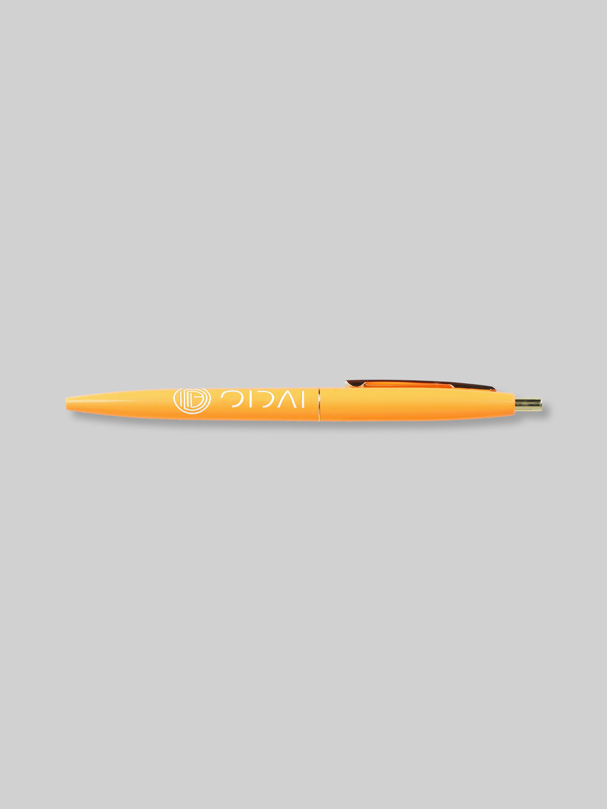 OIDAI BIC クリックゴールドボールペン サークルロゴ 蛍光オレンジ