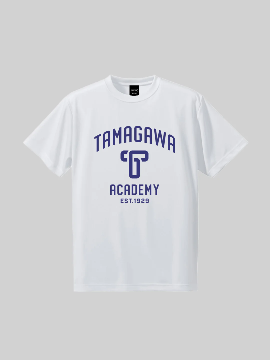 TAMAGAWA SPORTS Short Sleeve Dry TEE T ACA Logo White
