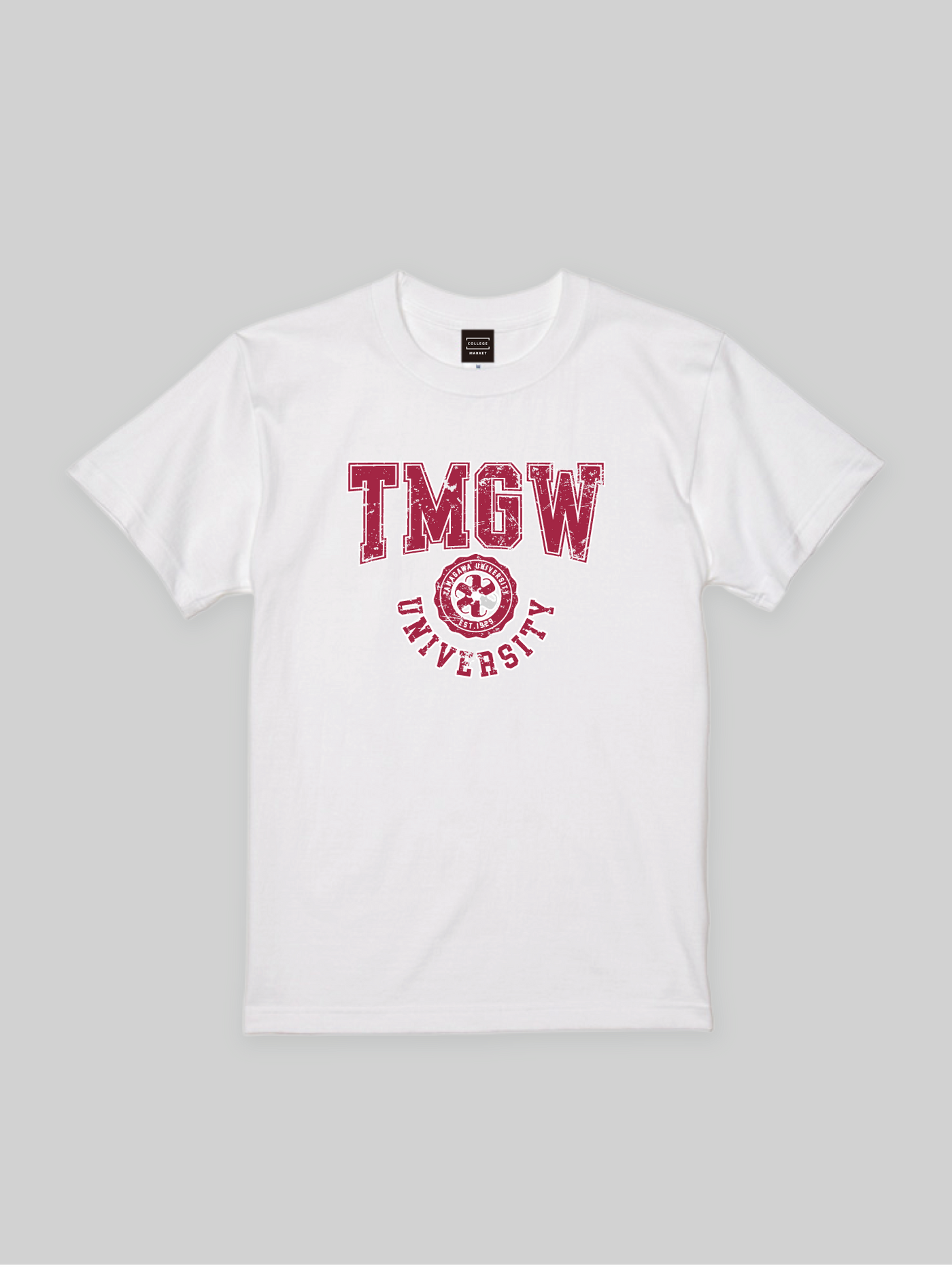 TAMAGAWA Short Sleeve TEE Cosmos Logo White