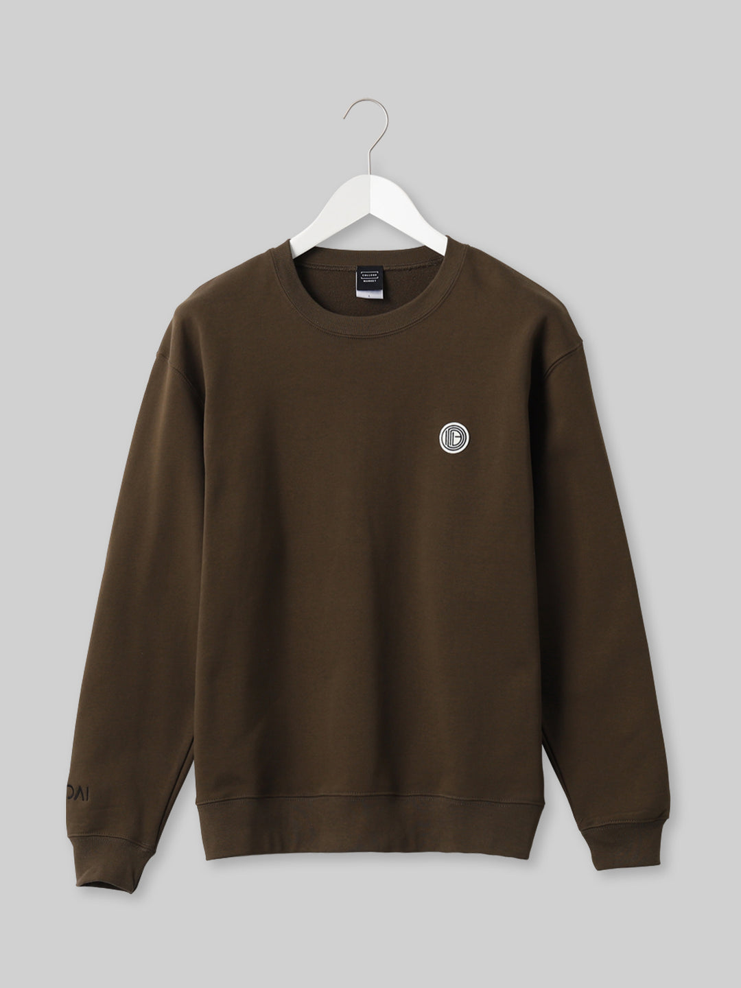 OIDAI クルーネックスウェット サークルロゴ オリーブ – COLLEGE