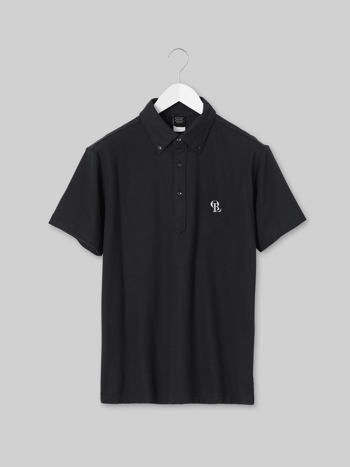 [ 2023年 桜美林大学教職員様限定10%OFF ] J. F. OBERLIN ボタンダウンポロシャツOBLロゴ ブラック