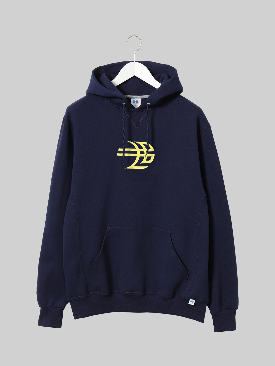 OIDAI Russell Athletic プルオーバーパーカー OIKAZEロゴ ネイビー