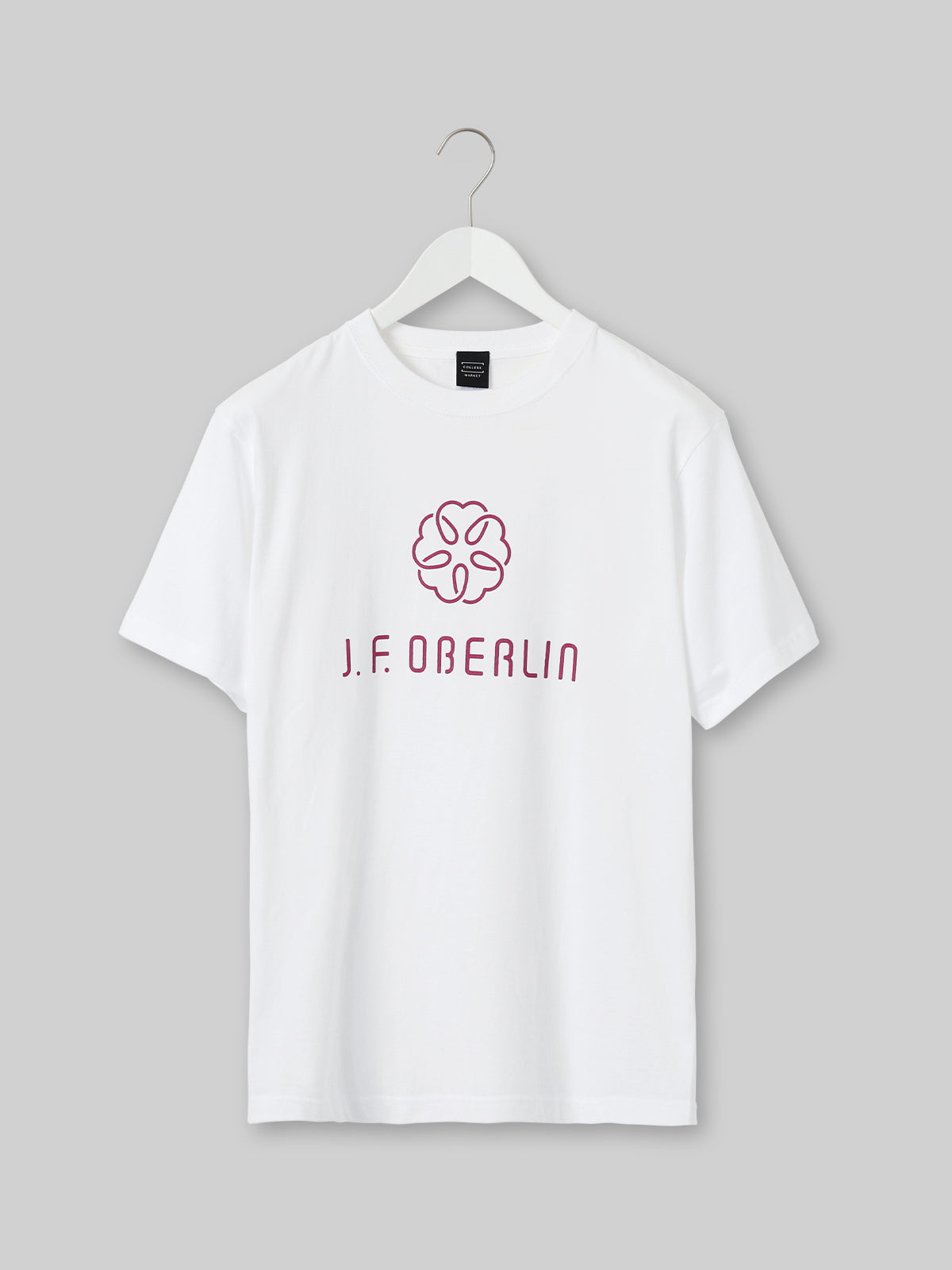 J. F. OBERLIN ショートスリーブTEE J.F. OBERLINロゴ ホワイト