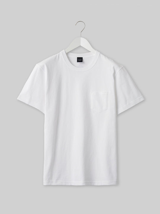 【関税込】 Woo-Shik x Ami フード-ホワイト JINDAI ショートスリーブポケットTEE ブリッジロゴ ホワイト
