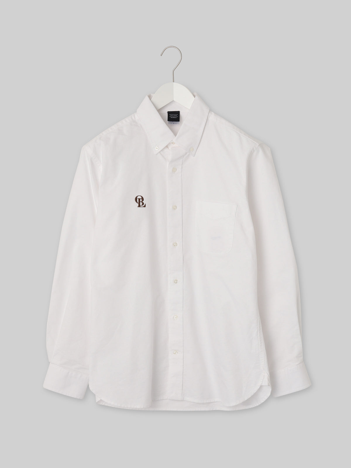 J. F. OBERLIN オックスフォードボタンダウンシャツ OBLロゴ ホワイト